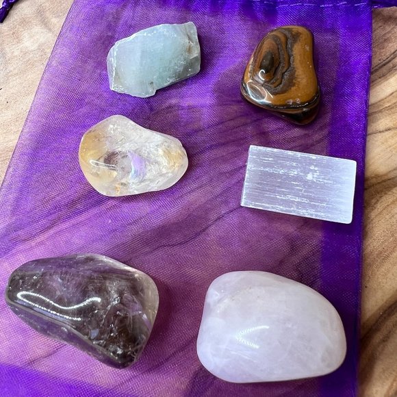 6 PK of Healing Crystals | Strength Beginner Pocket Crystals | Crystal Gift Set - Picture 8 of 11